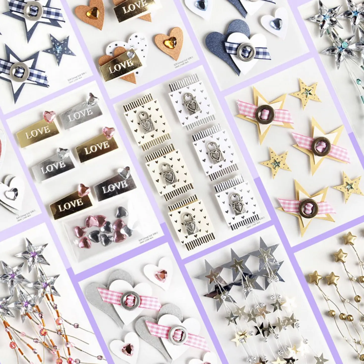 Heart & Star 3D Deco Sticker