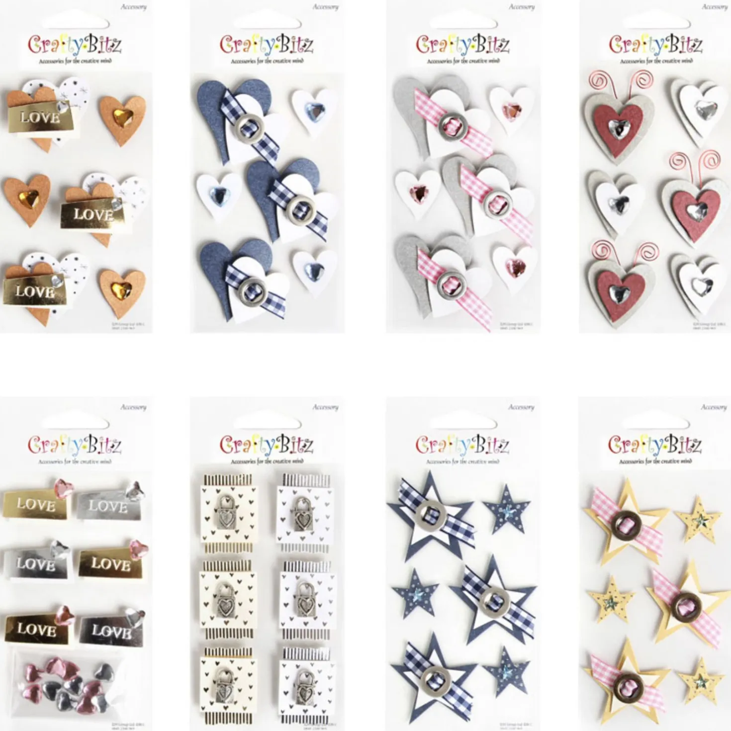 Heart & Star 3D Deco Sticker