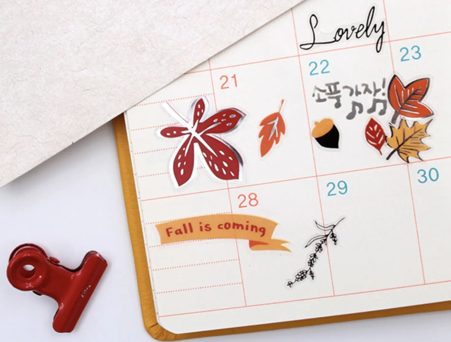 Hello Fall Petit Deco Sticker