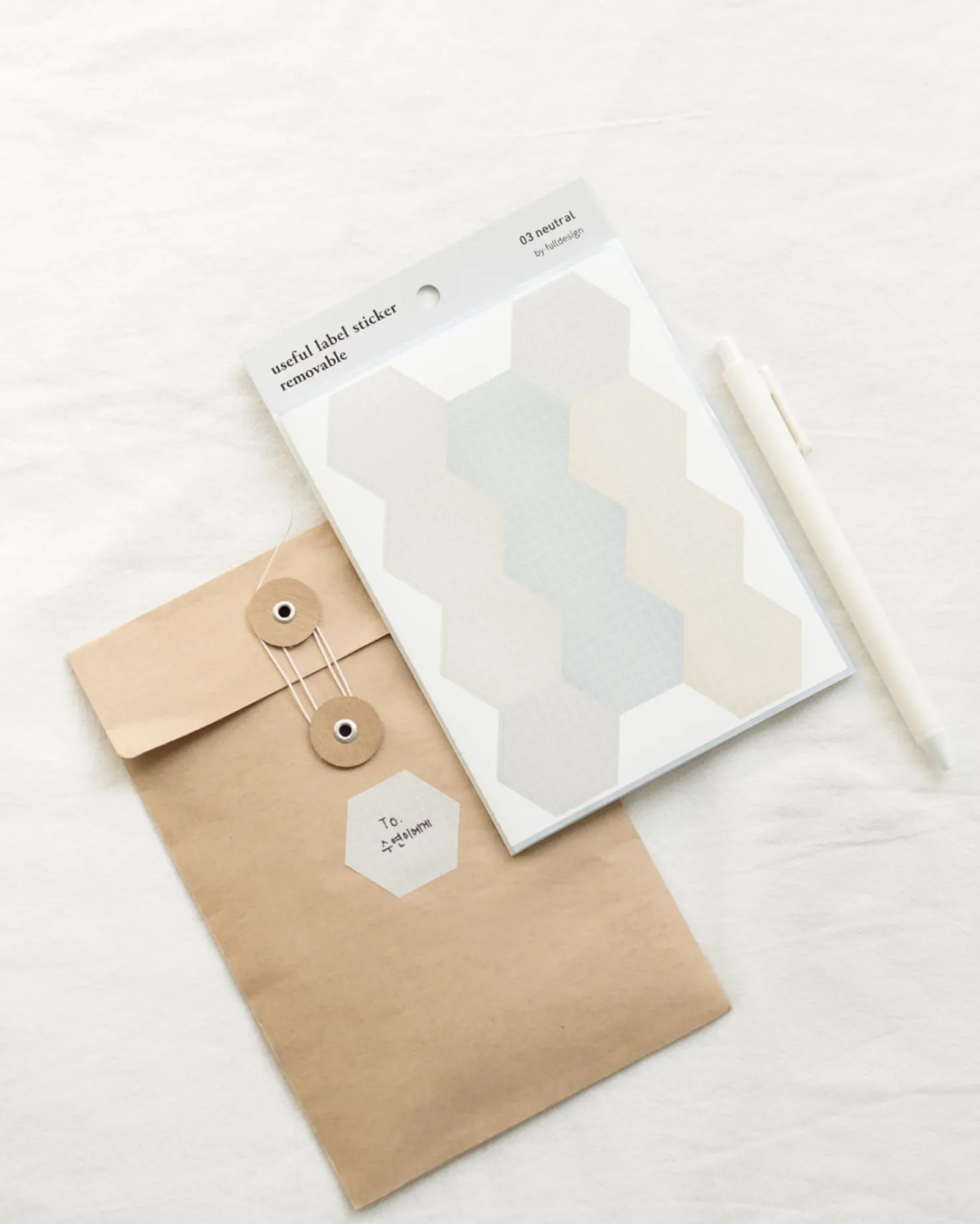 Hexagon Removable Index Sticker