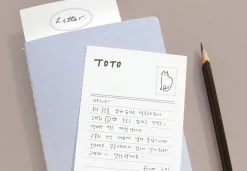 Horizontal Letter Memo Pad