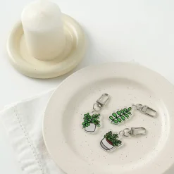 Houseplant Acrylic Key Ring