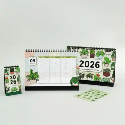 2026 Houseplant Large Spiral Calendar