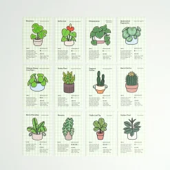 2026 Houseplant Mini Calendar Sheets