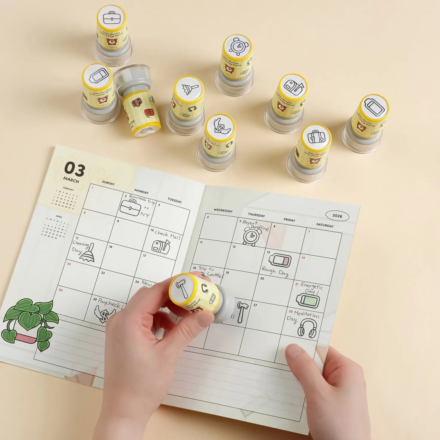 2026 Houseplant Monthly Planner