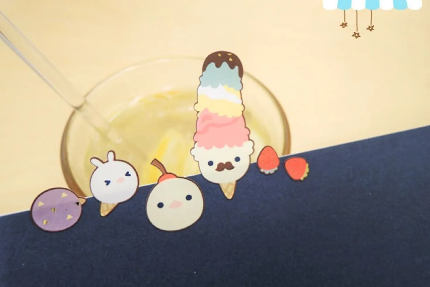 Ice Cream Deco Sticker v2
