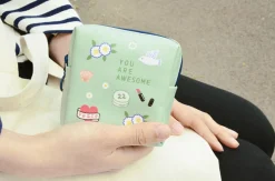 Illustrated Mini Zip Pouch
