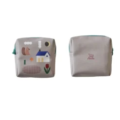 Illustrated Mini Zip Pouch