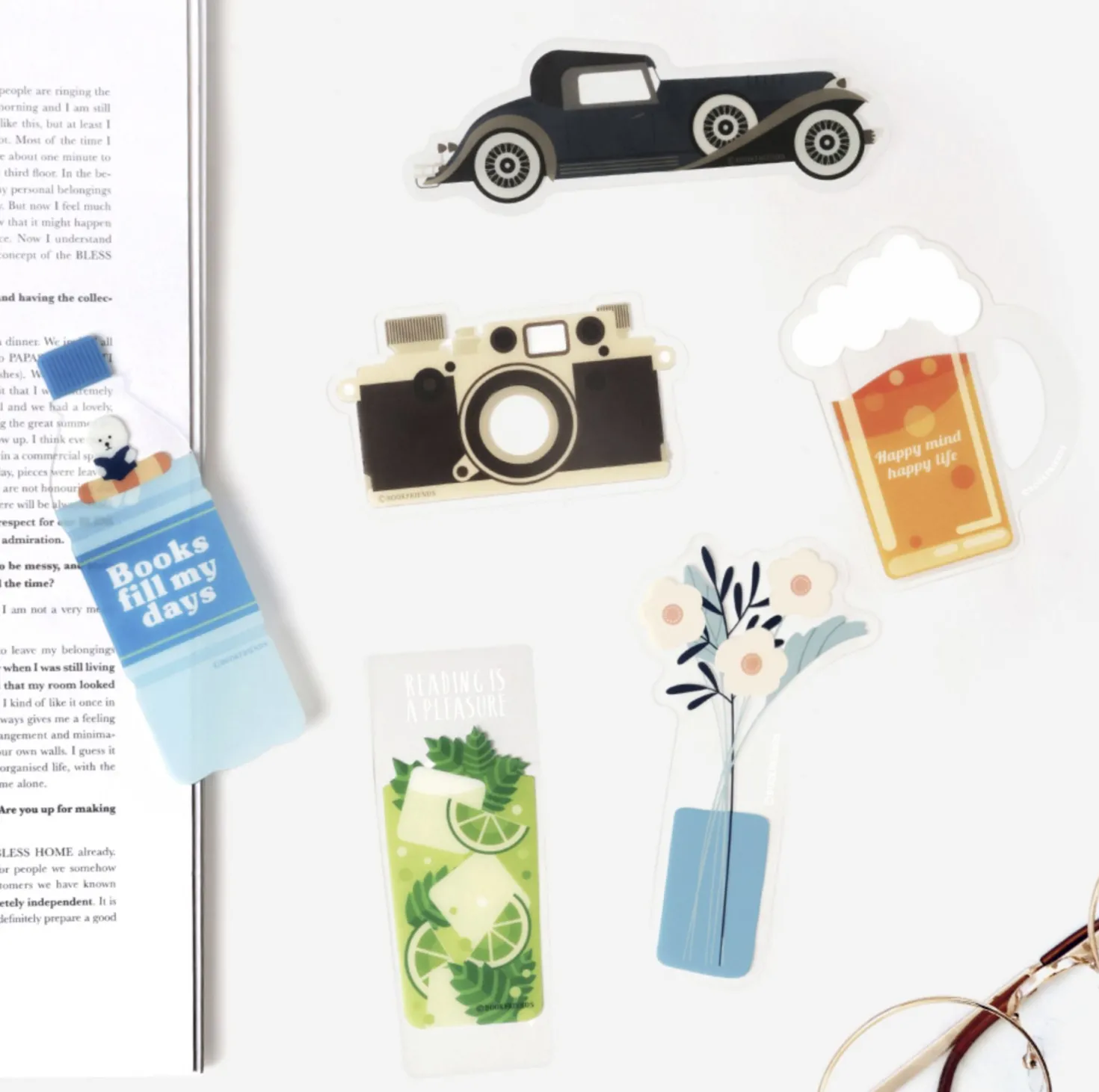 Illustration Clear Bookmark