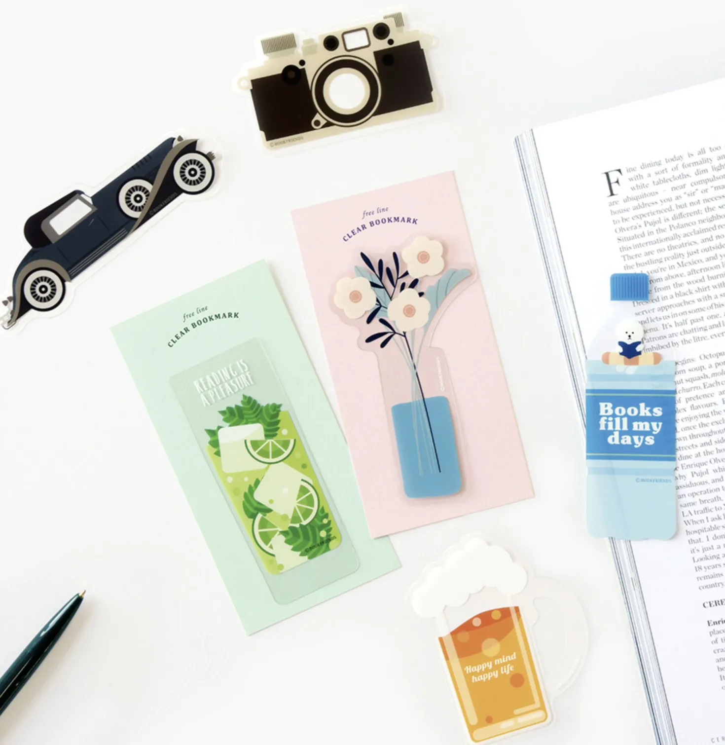 Illustration Clear Bookmark