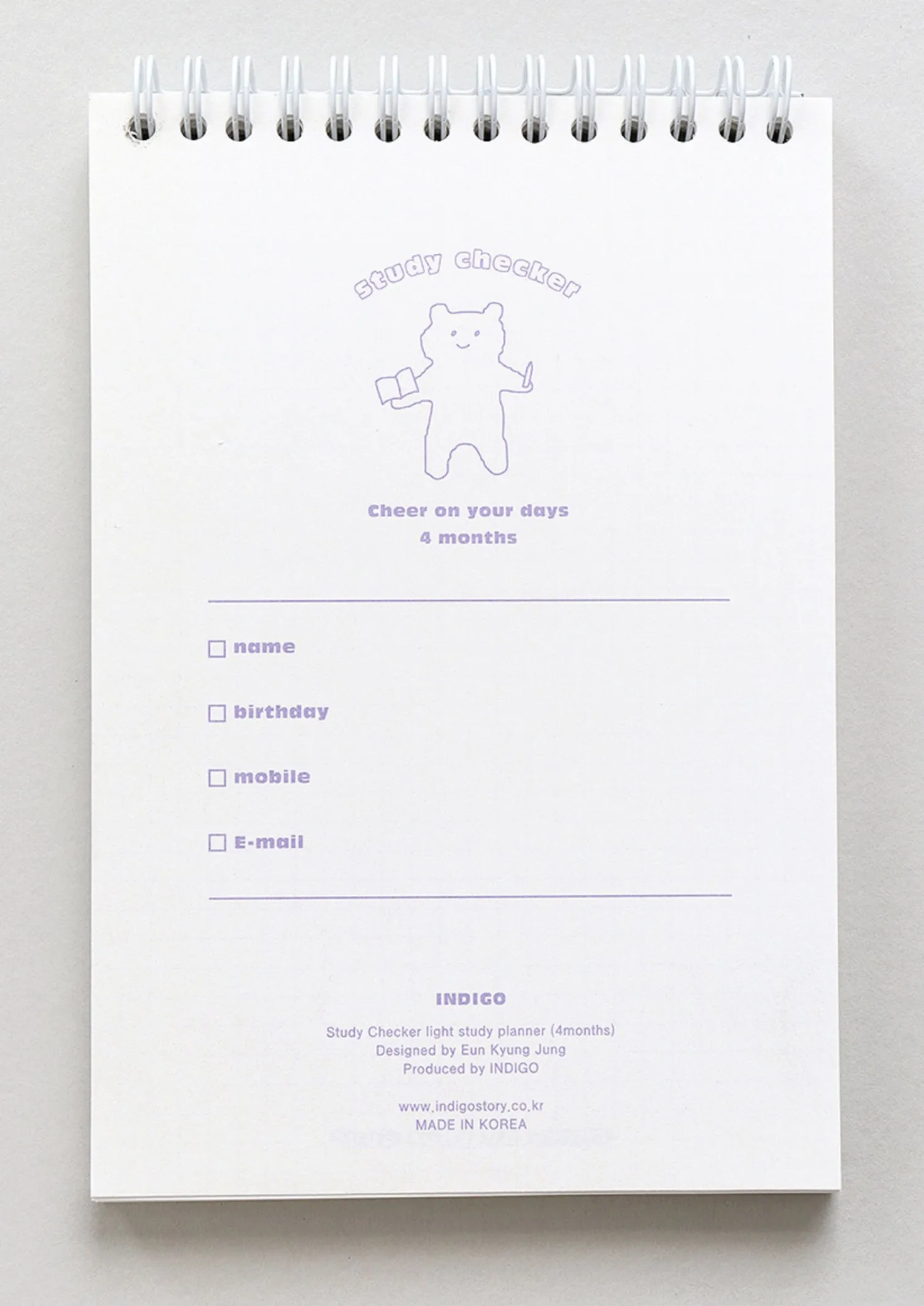 Indigo Quadrimester Study Planner