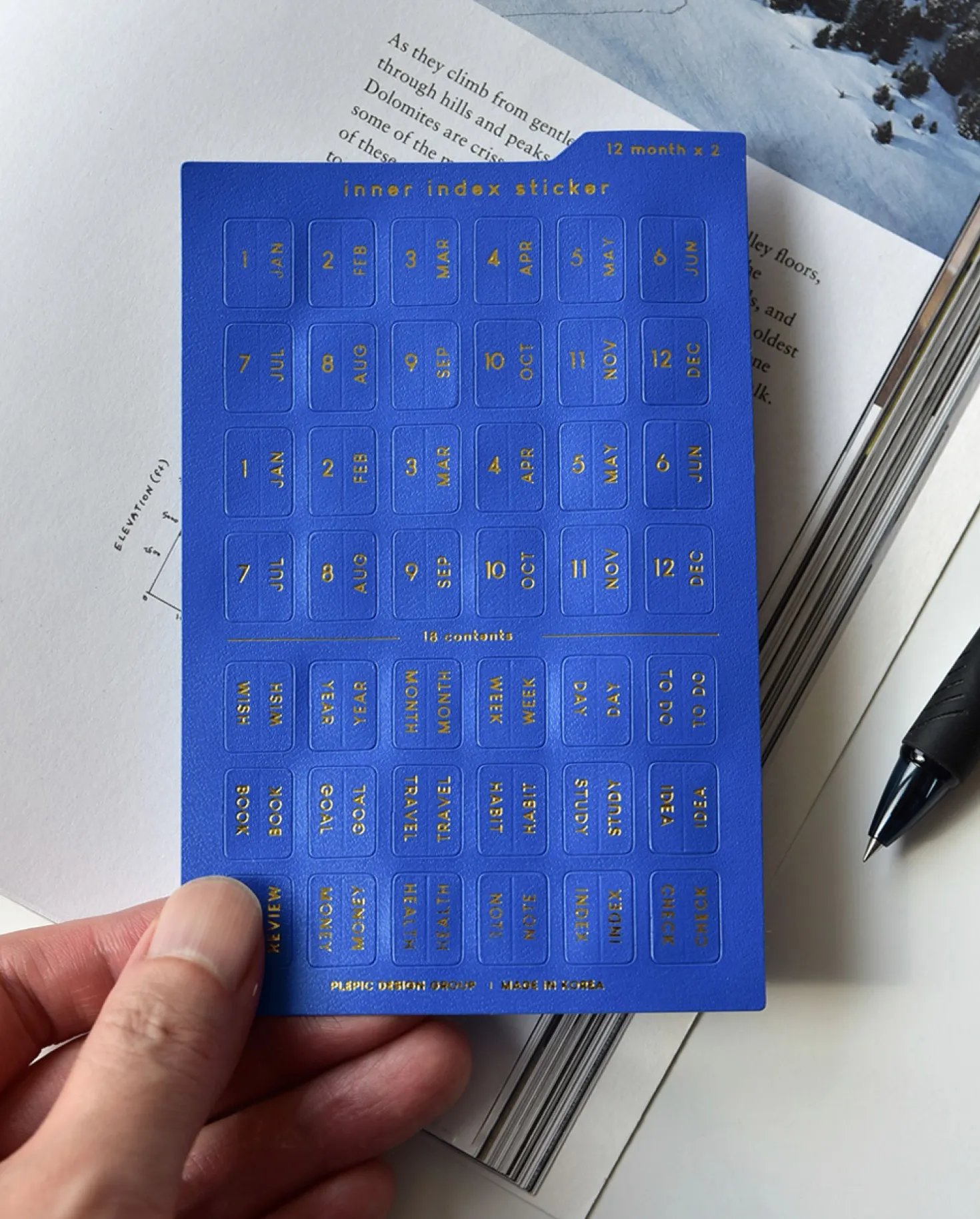 Inner Leather Index Sticker