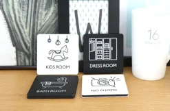 Ivory Pictogram Door Sign