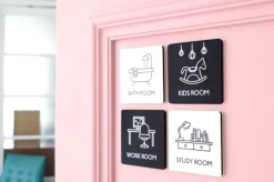 Ivory Pictogram Door Sign