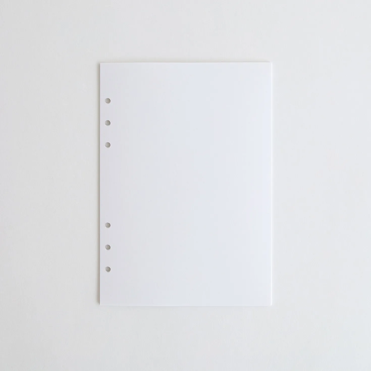 Ivory 6 Ring A5 Plain Note Refill