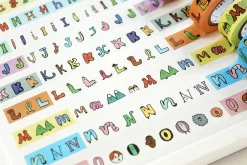 JAM JAM Alphabet Masking Tape (A-N)