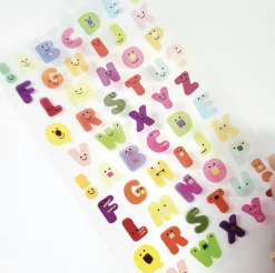 Jelly Alphabet PVC Deco Sticker