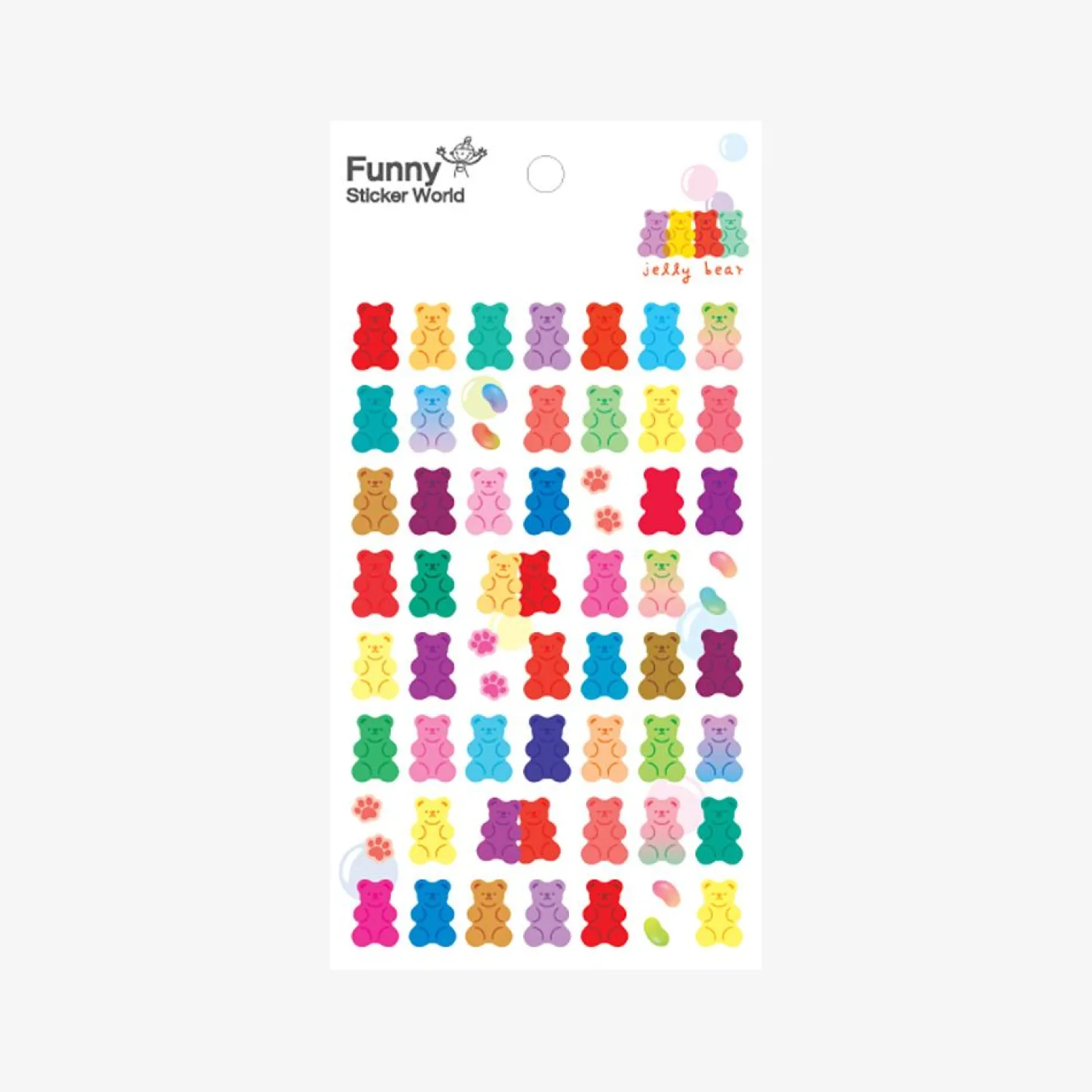 Jelly Bear Epoxy Deco Sticker