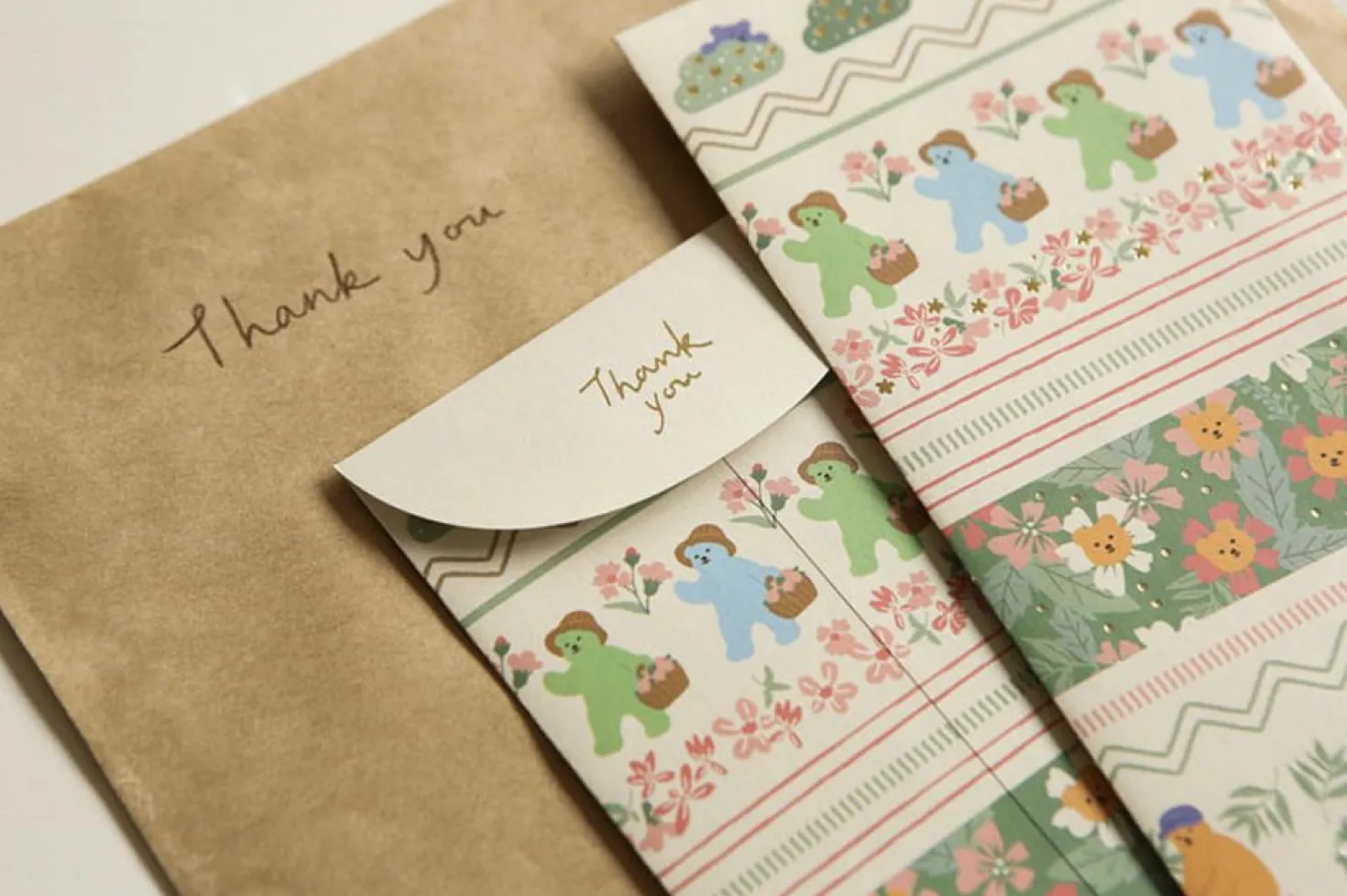 Jelly Bear Gift Envelope Set