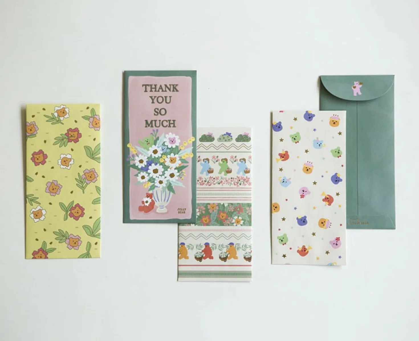 Jelly Bear Gift Envelope Set