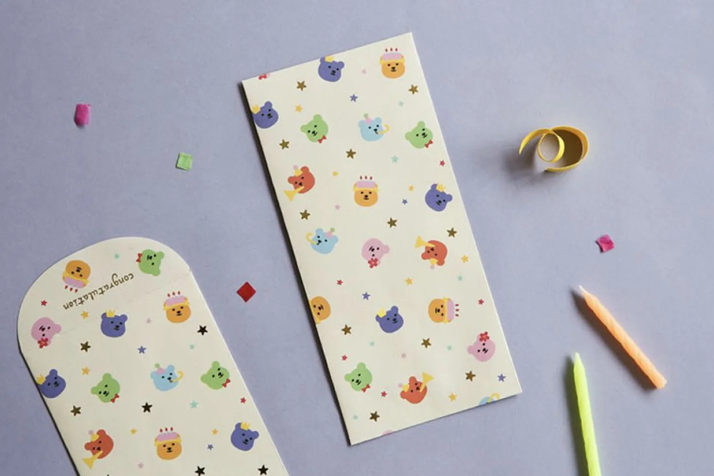Jelly Bear Gift Envelope Set