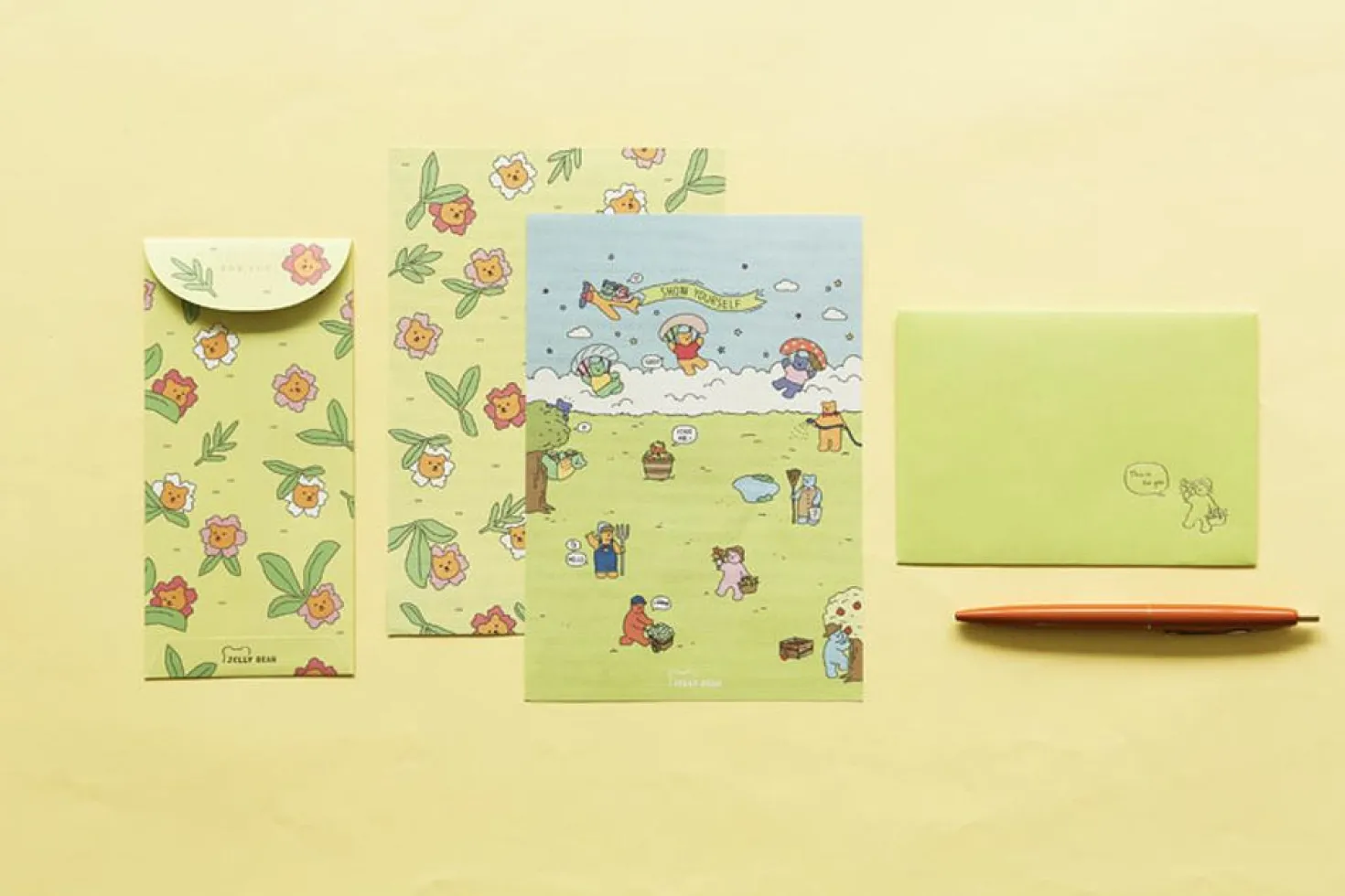 Jelly Bear Gift Envelope Set