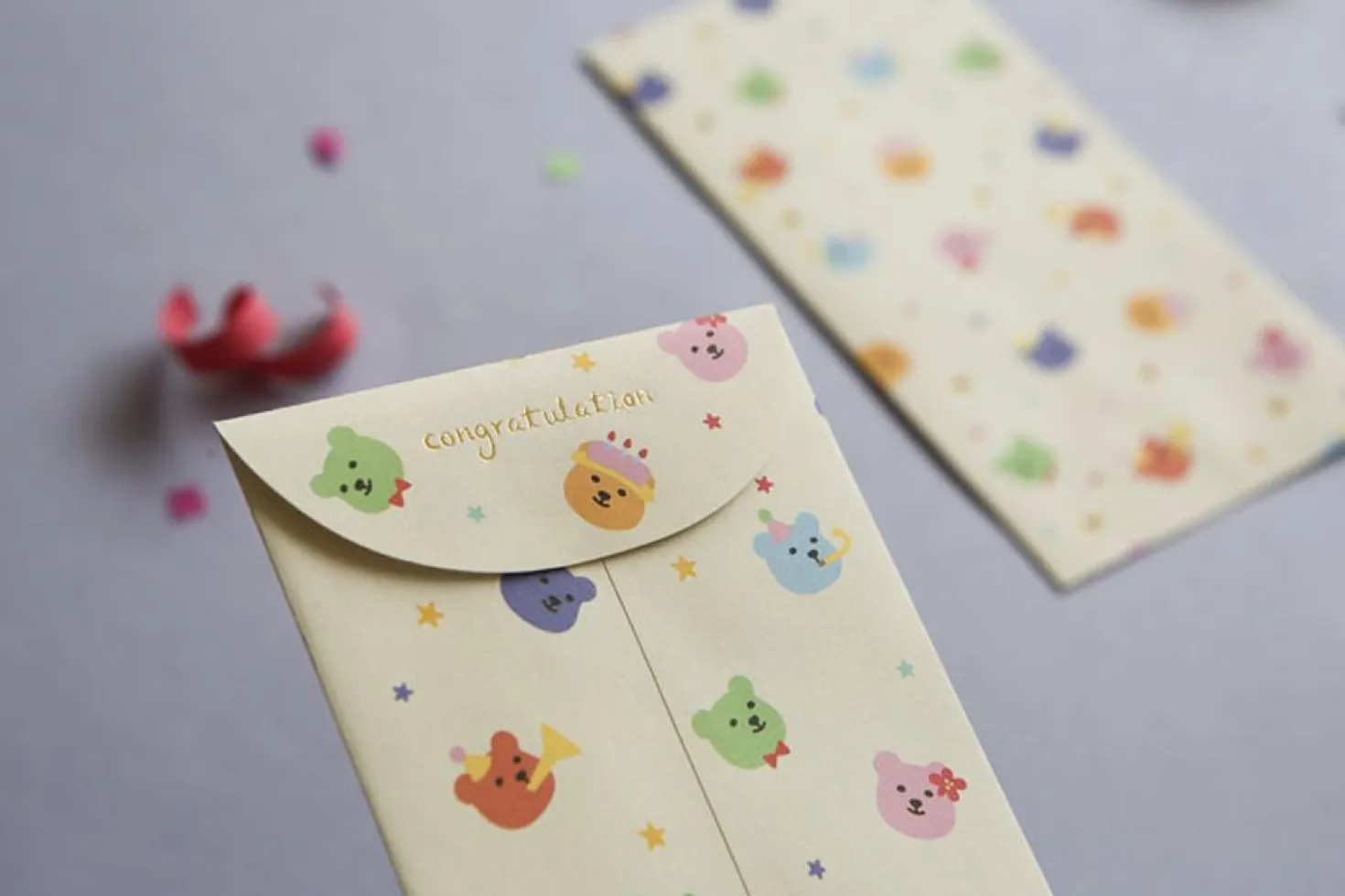 Jelly Bear Gift Envelope Set