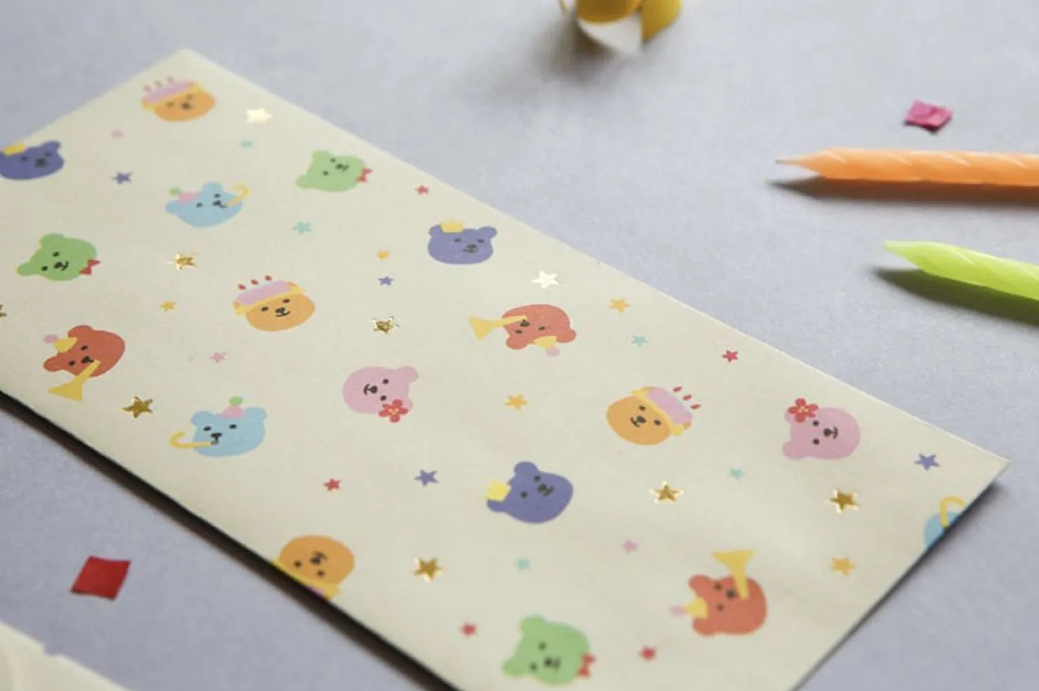 Jelly Bear Gift Envelope Set