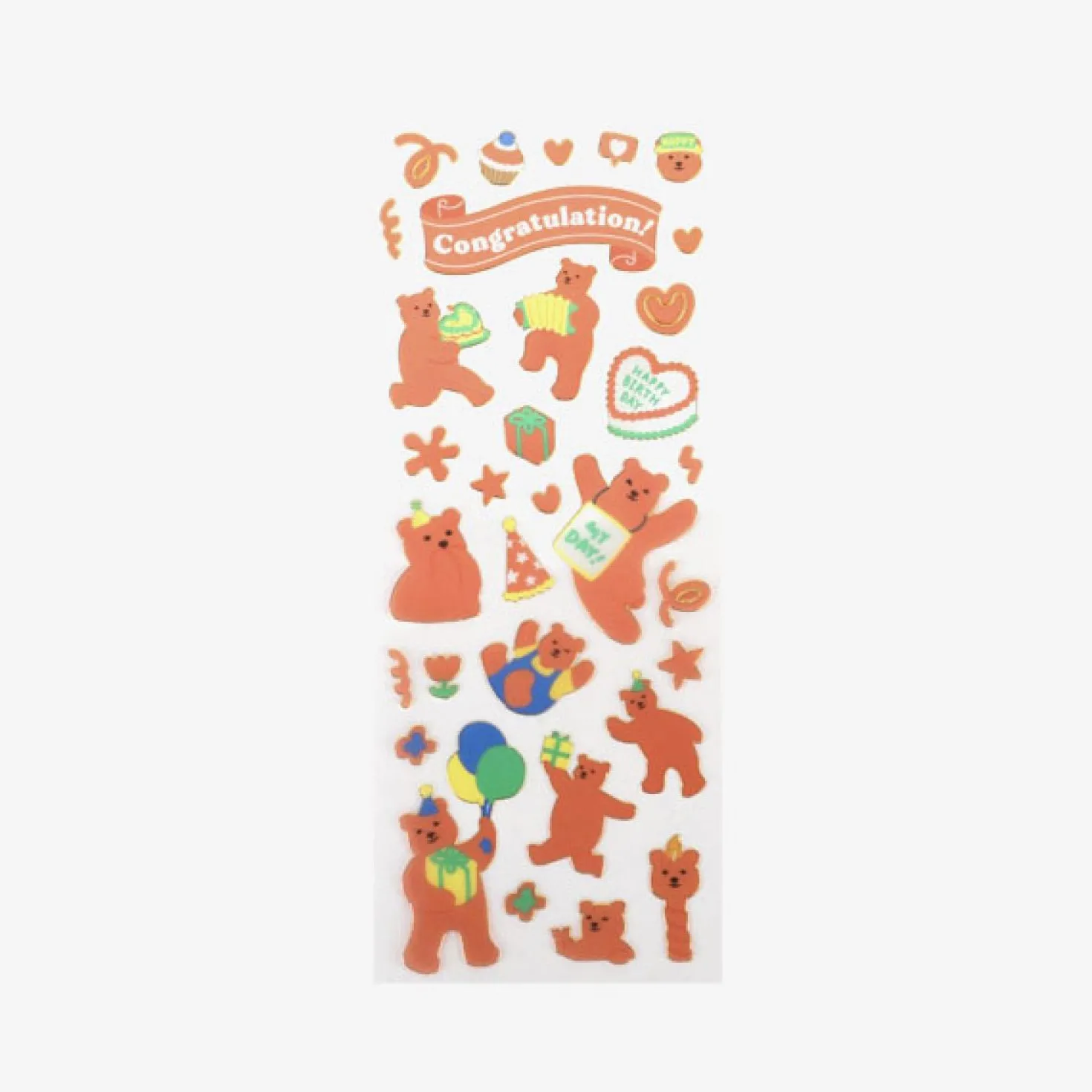 Jelly Bear Goldline Sticker v1