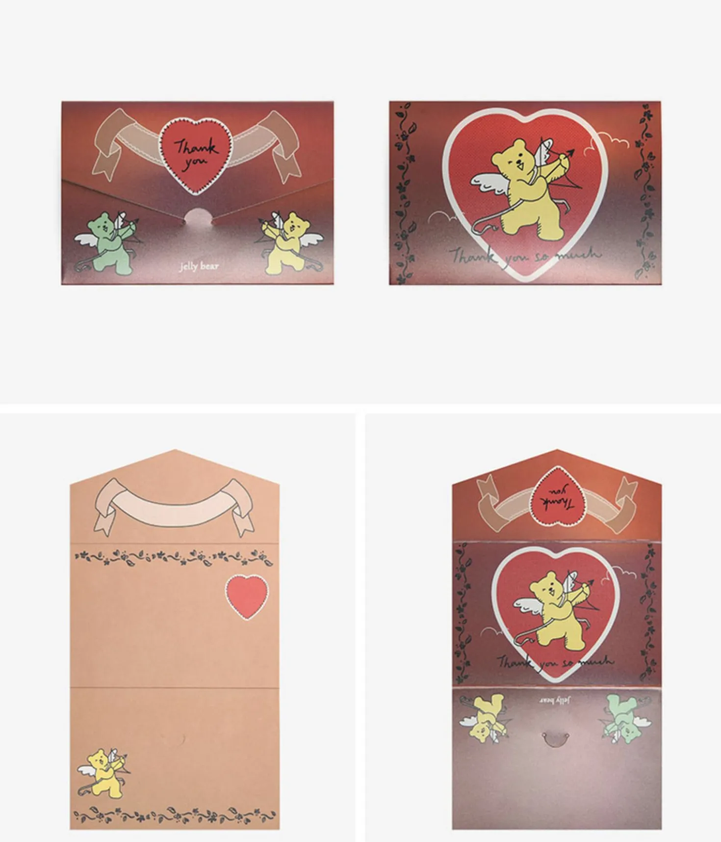 Jelly Bear Hologram Folding Card