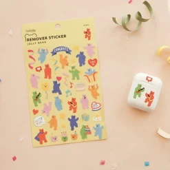 Jelly Bear Removable Sticker