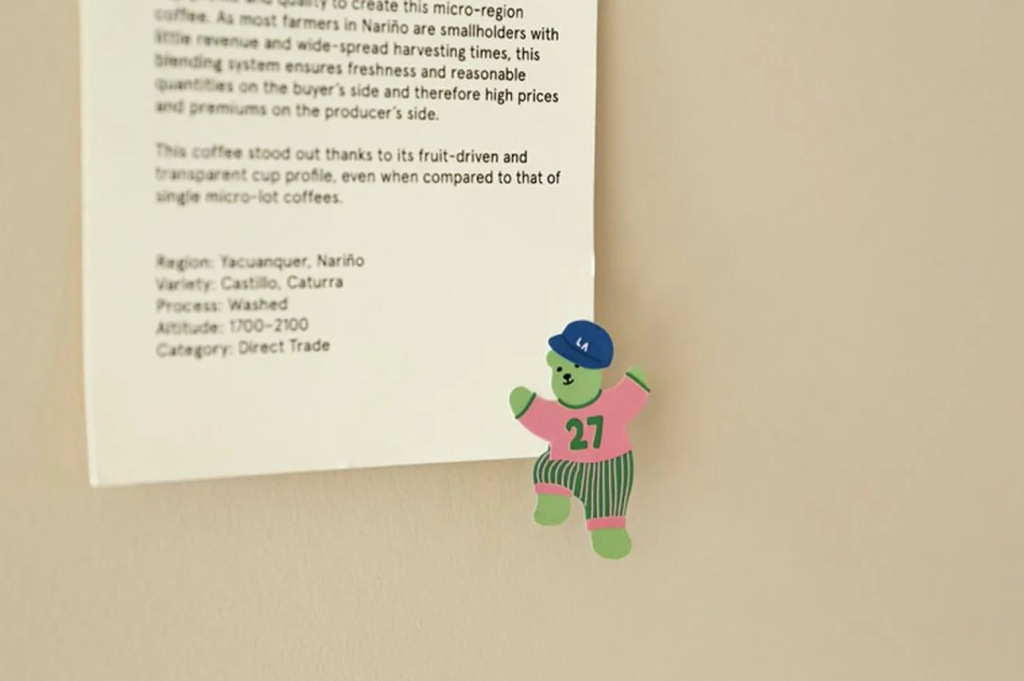 Jelly Bear Removable Sticker