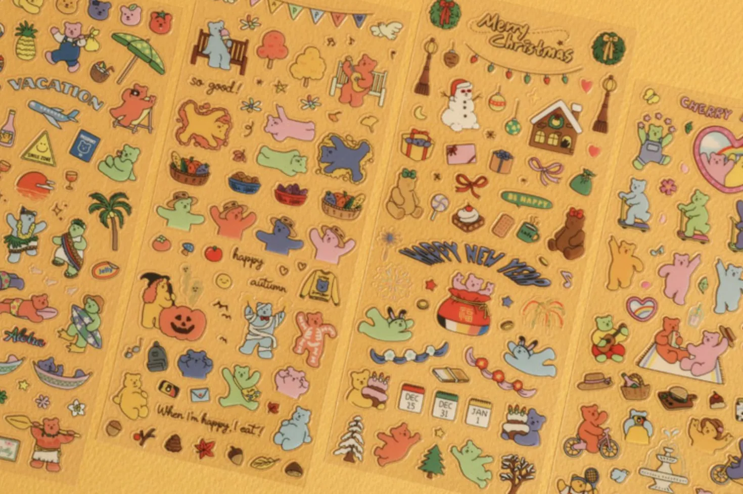 Jelly Bear Slim Diary Sticker v1