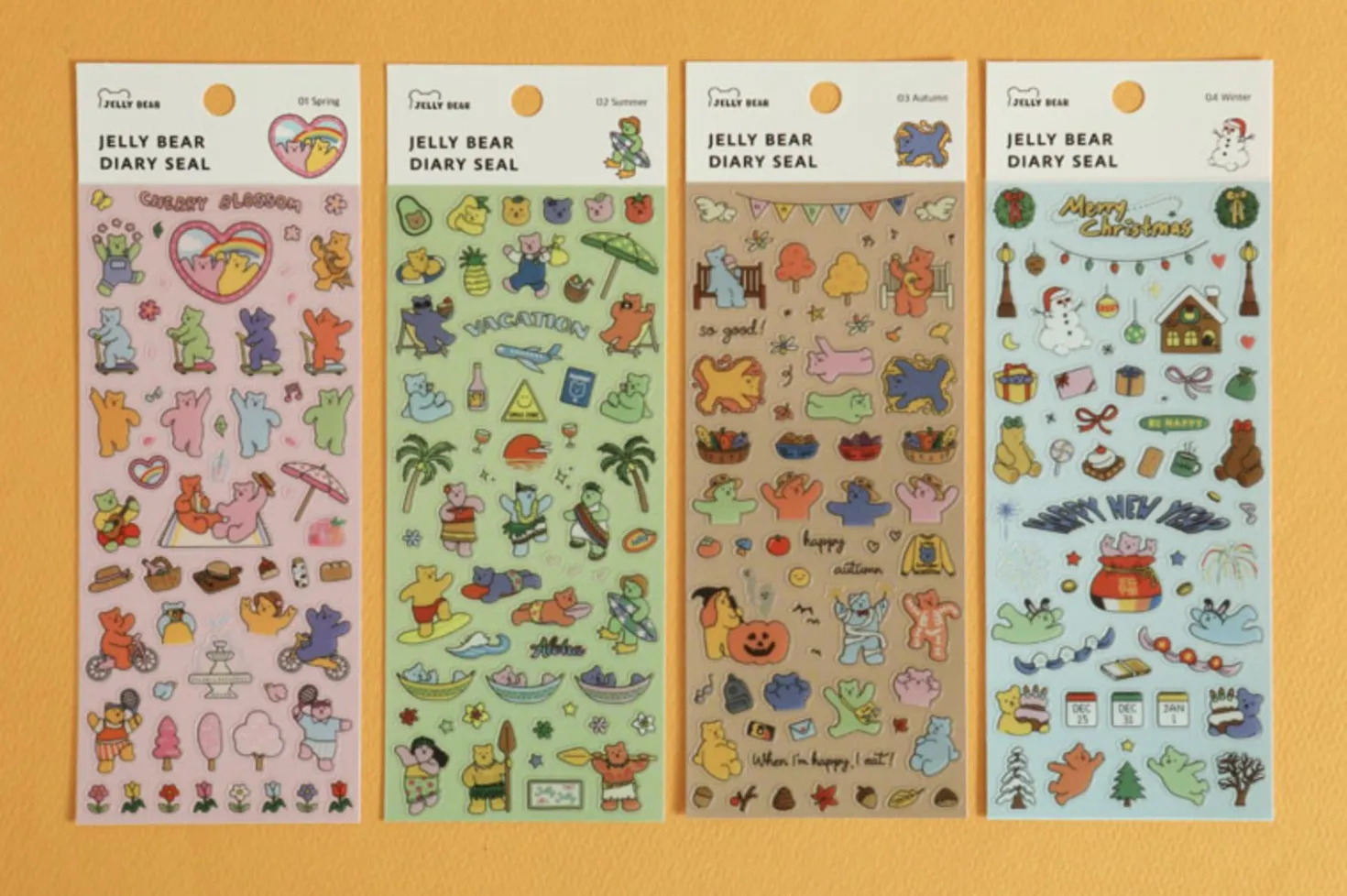 Jelly Bear Slim Diary Sticker v1