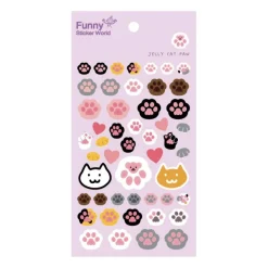 Jelly Cat Paw Puffy Sticker