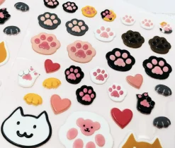 Jelly Cat Paw Puffy Sticker