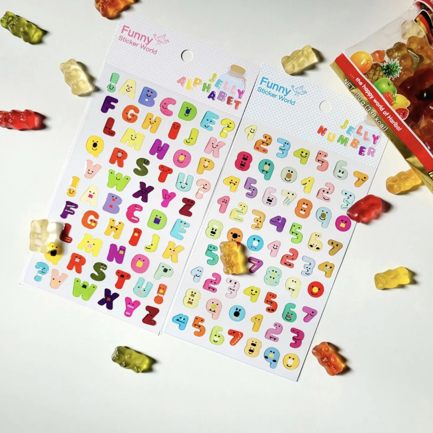 Jelly Number Epoxy Deco Sticker