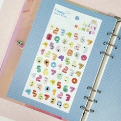 Jelly Number Epoxy Deco Sticker
