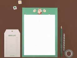 Juicy Bear B5 Grid Notepad