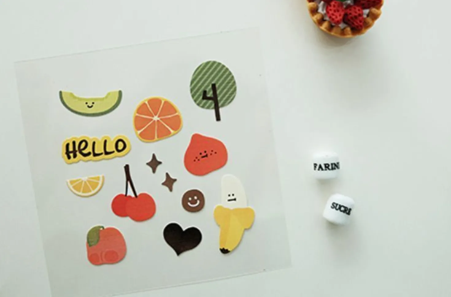 Juicy Fruit Deco Sticker Set