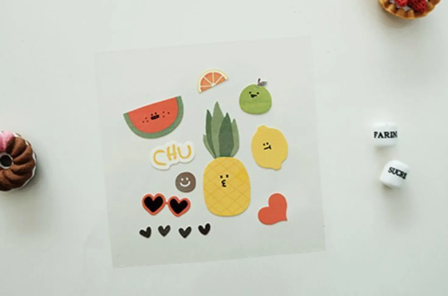 Juicy Fruit Deco Sticker Set