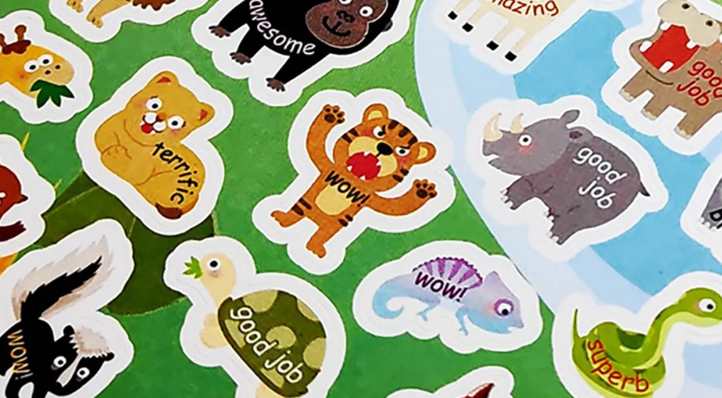 Jungle Animal Reward Paper Sticker