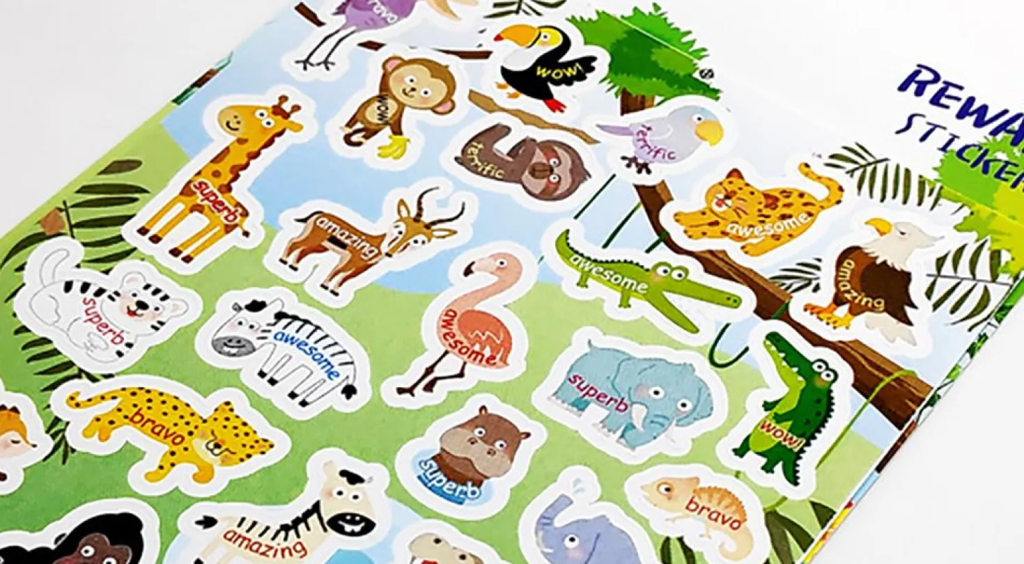 Jungle Animal Reward Paper Sticker
