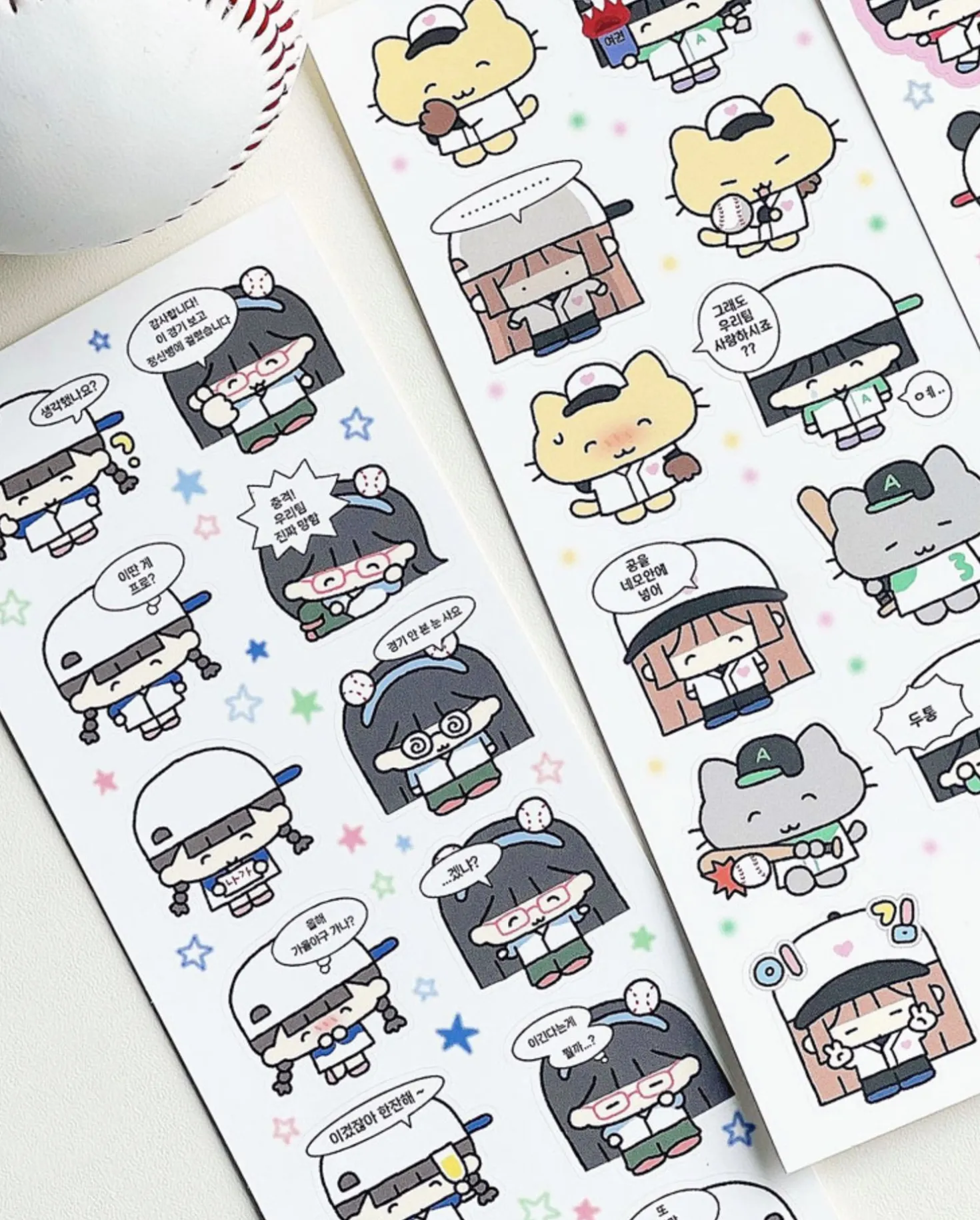 Kawaii Baseball Girls Sticker