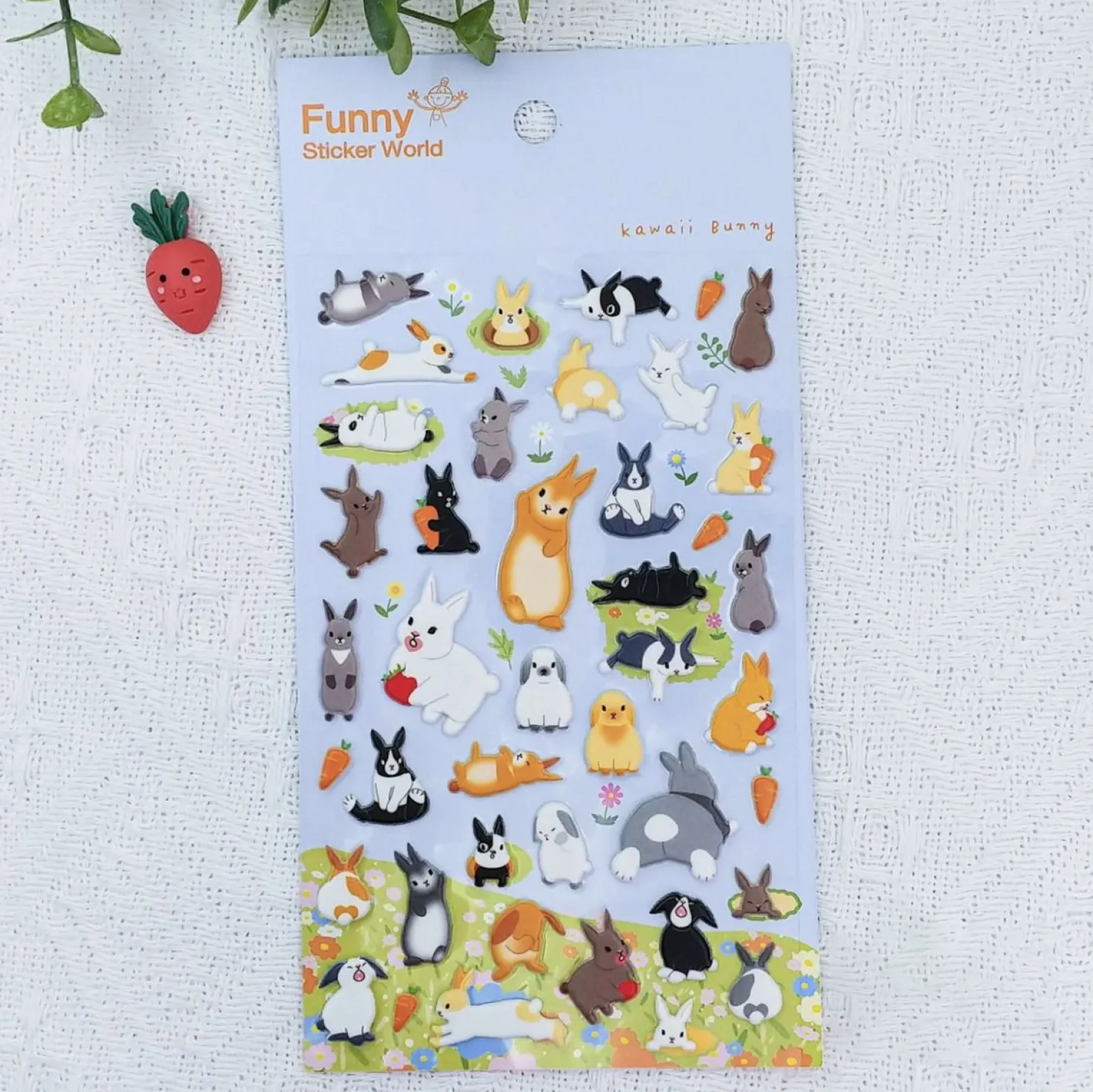 Kawaii Bunny Puffy Sticker