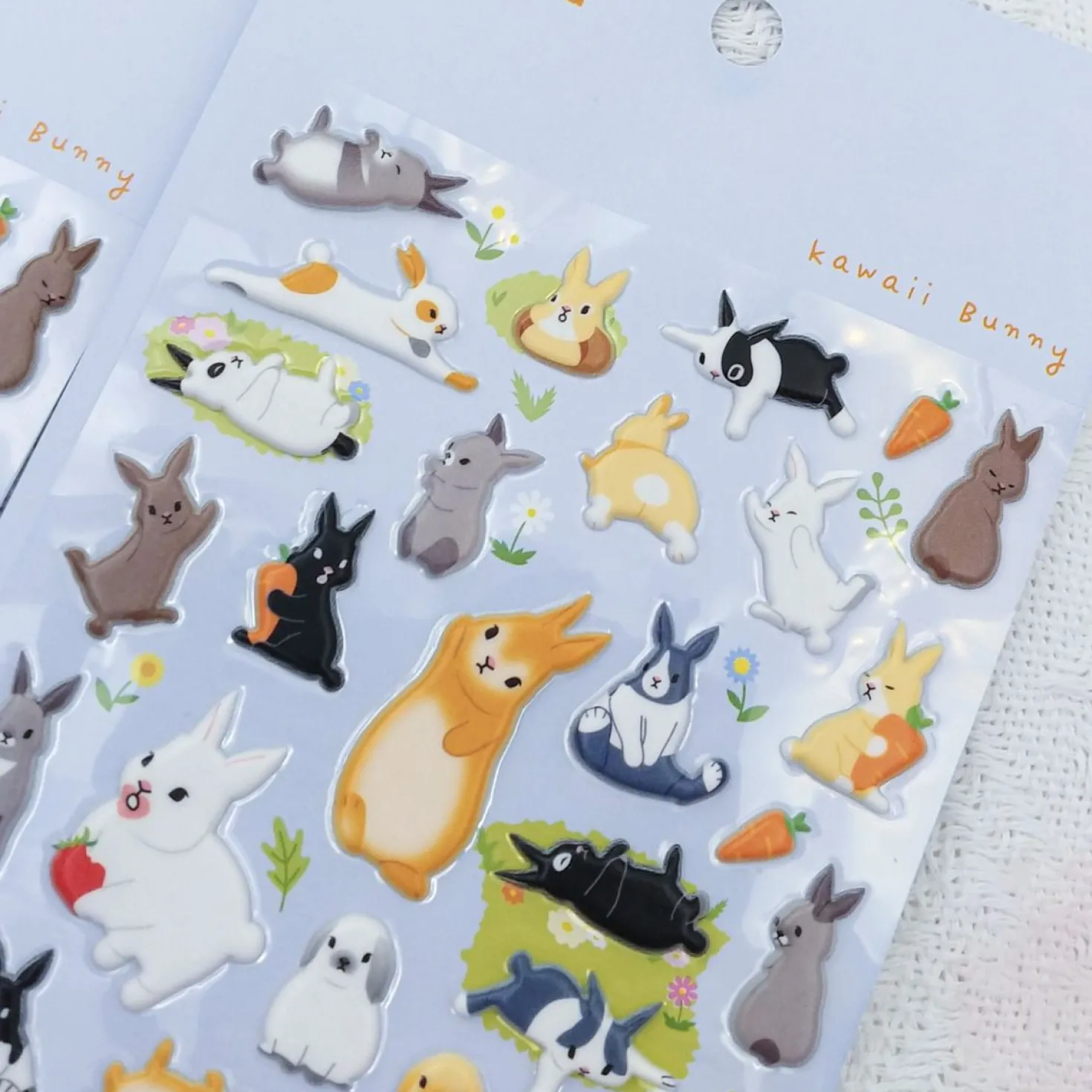 Kawaii Bunny Puffy Sticker