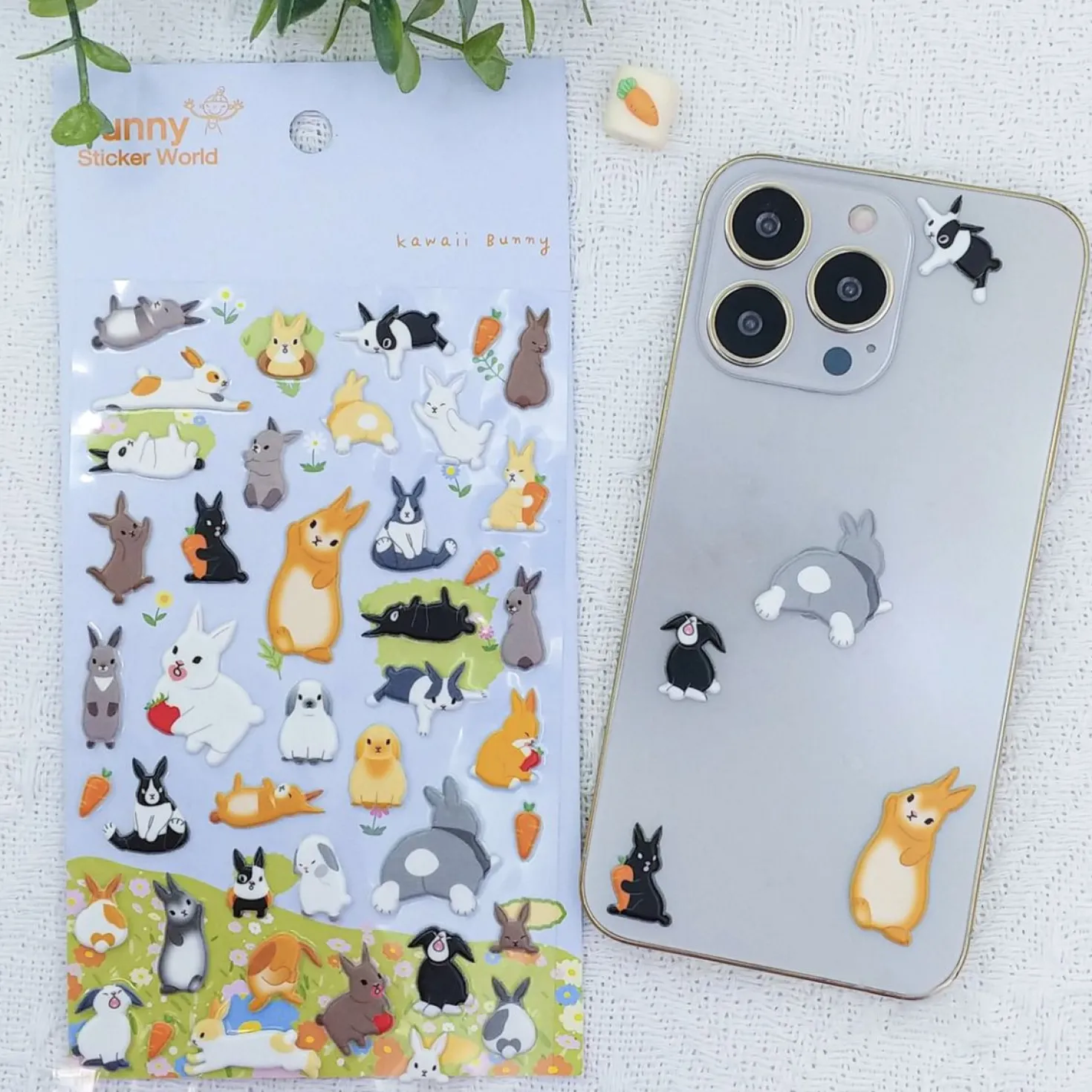 Kawaii Bunny Puffy Sticker