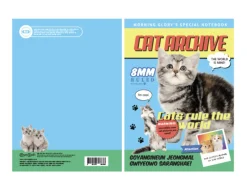 Kawaii Cat & Puppy Lined Notebook
