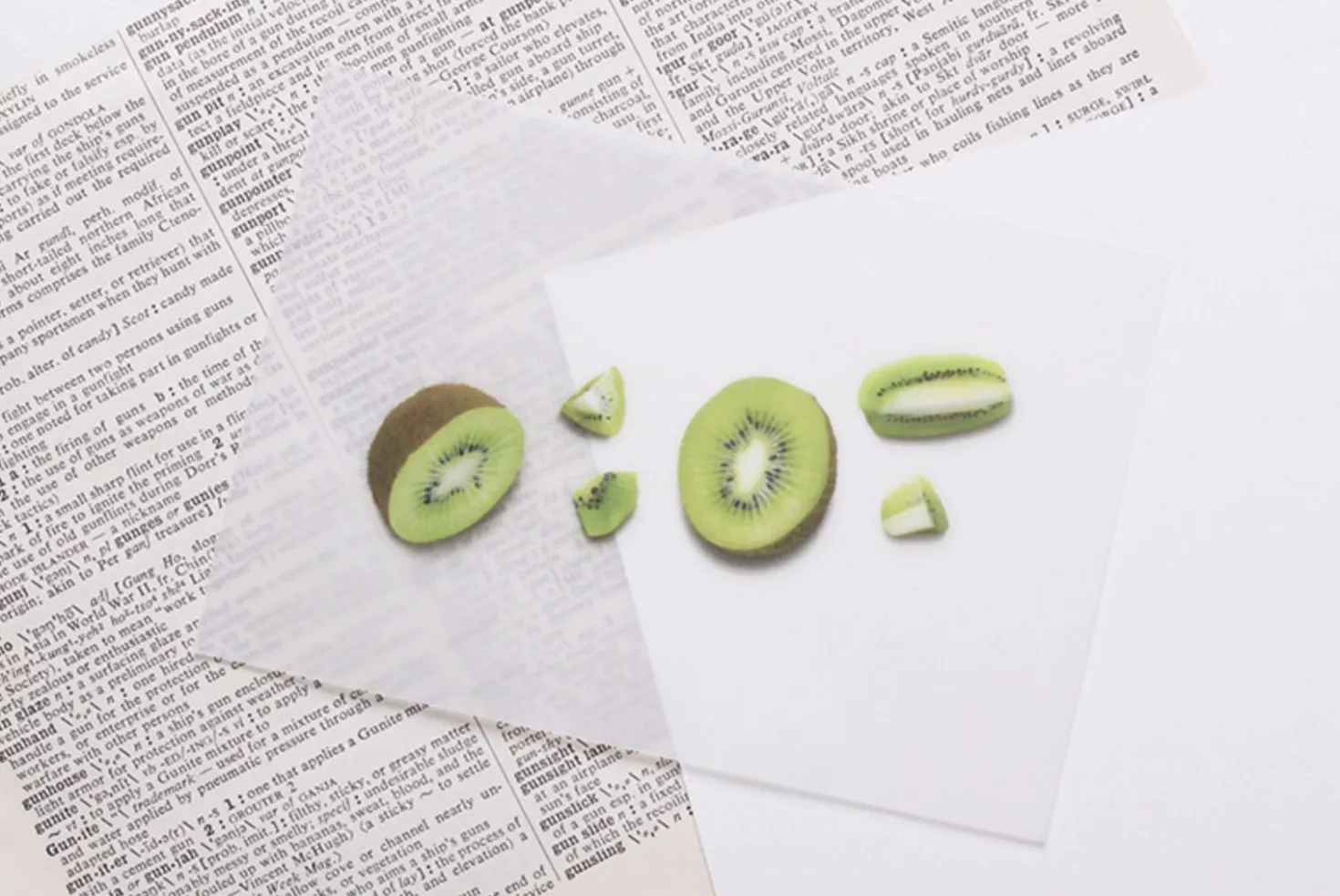 Kiwi Pressed Fruit Sticker