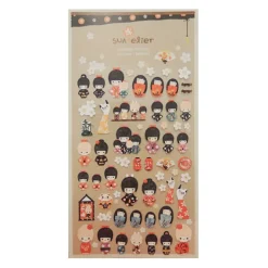 Kokeshi Deco Sticker